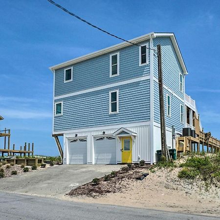 Beachfront Oasis With 2 Large Decks, Bbq And Views! Topsail Beach Exterior foto