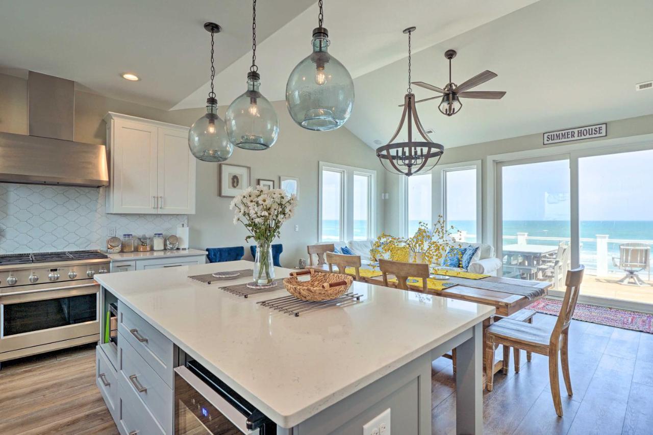 Beachfront Oasis With 2 Large Decks, Bbq And Views! Topsail Beach Exterior foto