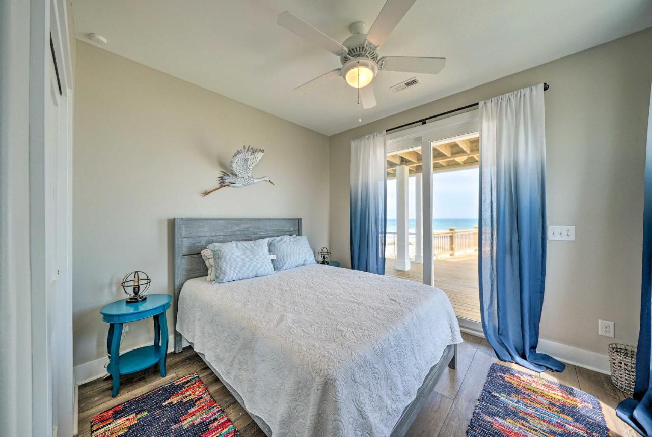 Beachfront Oasis With 2 Large Decks, Bbq And Views! Topsail Beach Exterior foto