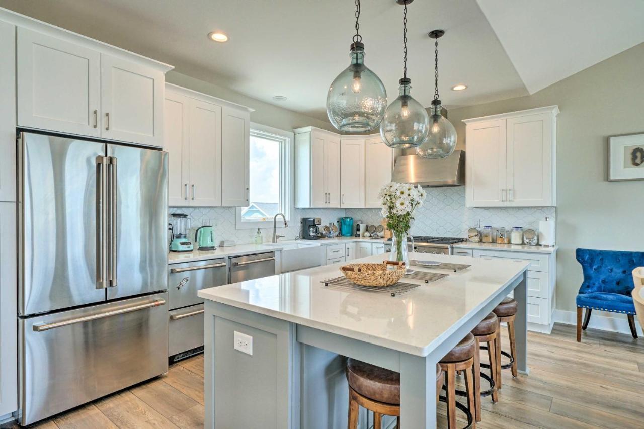 Beachfront Oasis With 2 Large Decks, Bbq And Views! Topsail Beach Exterior foto